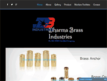 Tablet Screenshot of dharmabrass.com